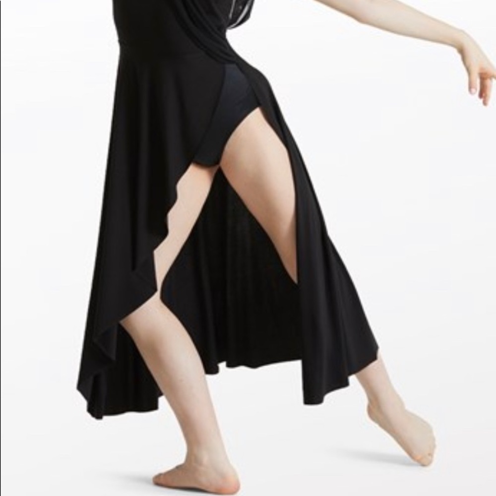 Weissman Large Child Black Lyrical/Ballet I Will Love Dress includes Barrett